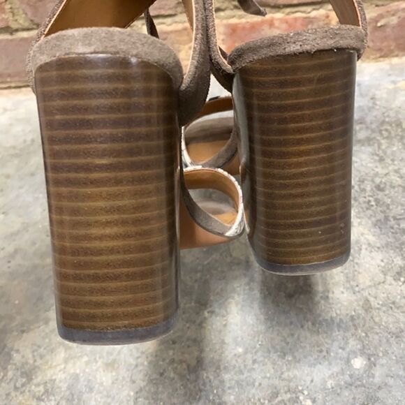 Coach Madison Lux Snake/Suede Block Heel Size 6.5 - Picture 7 of 10